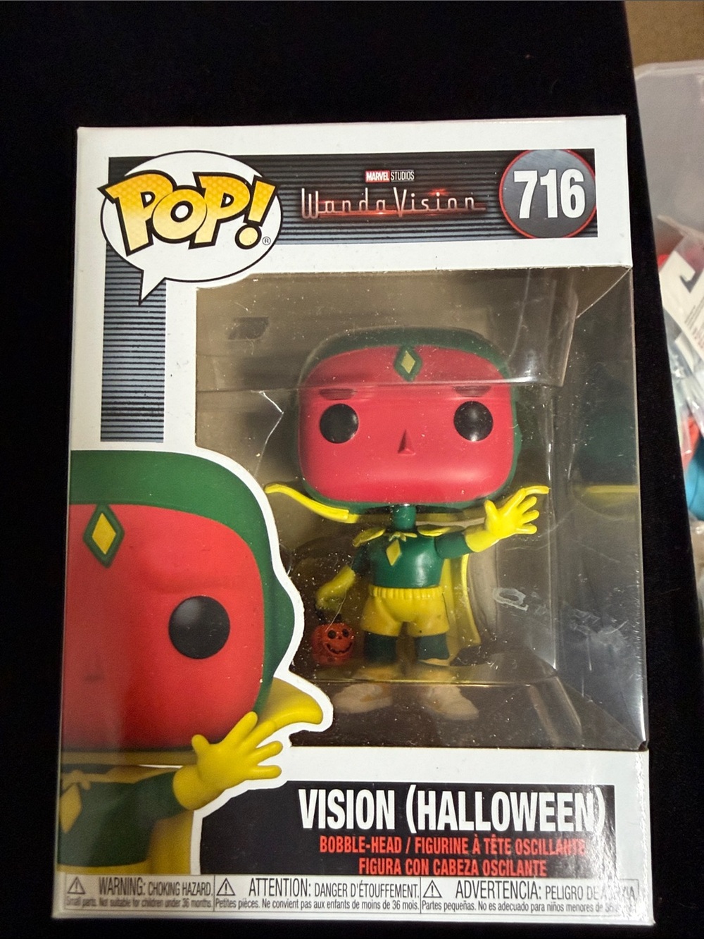 Funko Vision (Halloween) Pop! Figure - Red & Green with Yellow Accents